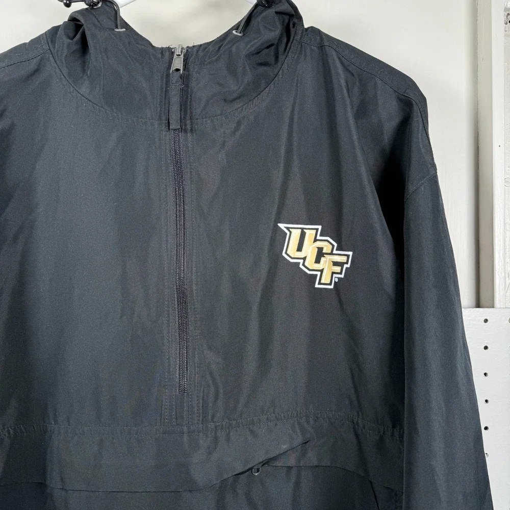 UCF Knights Champion Adults Black Windbreaker Hooded Jacket NBL Sports - Large - Picture 3 of 13
